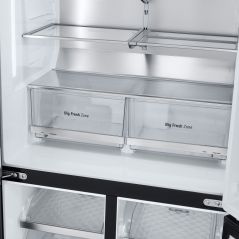 Réfrigérateur LG 4 portes 638 L - série 2024 - Acier inoxydable noirci - no frost - Multi air Flow - GMG960