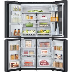 LG Refrigerator 4 doors 638 L - serie 2024 - Blackened stainless steel - Inverter - No frost - GMG960