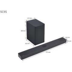 מקרן קול אלג'י וסאב וופר - אלחוטי - 3.1.3 ערוצים - Dolby Atmos-W 400 -דגם LG SC9SSound Bar