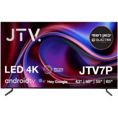 טלוויזיה ג'י טי וי50 אינטשבית אלקטרה JTV50JTV7 - Frameless - אנדרואיד 11 - 4K UHD