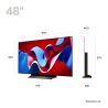 טלוויזיה אל ג'י 48 אינץ' - AI ThinQ - 4KSmart TV - סדרה 2023 - OLED - דגם LG OLED48C36LA
