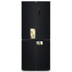 Refrigerator 4 doors Inverter - AIWA Japan - 393 liters - Black glass - official importer - model AIWA Ai-nf-5500-BG