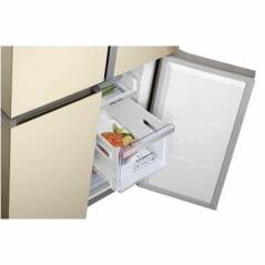 refrigerators 4 doors Samsung RF50K5920FG in stainless steel 546 L Color champagne