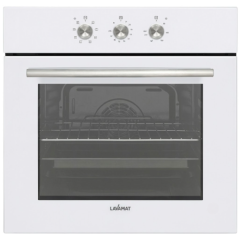Lavamat Built-in mechanical oven with white glass top - 70 liters - 9 cooking and baking programs - model LVO-70222W