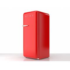 מקרר רטרו מעוצב צבע אדום מקפיא עליון 275 ליטר סמג Smeg FAB28RR1