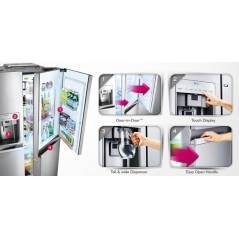 Réfrigérateur LG  4 portes 653L - bar a eau - Acier inoxydable - GRJ710DID