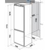Réfrigérateur Congélateur inferieur Bompani 240L - Entierement integrable - Bobo600
