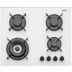 Gas Cooktop Sauter STG66W 4 cooking zones with turbo burner White color Israel appliances online shopping discount