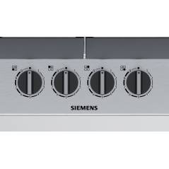 Plaque de cuisson à gaz Siemens EC6A5PB90Y StepFlame 60 cm Acier inoxydable avec brûleur Wok
