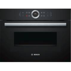Bosch Built In Oven 45L - With Microwave - Black - CMG633BB1