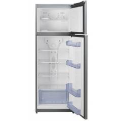 Refrigerateur 2 Portes Lenco Congelateur au-dessus - 340L Finition Argent - No Frost - LNF3702IX