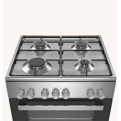 תנור אפיה משולב כיריים קונסטרוקטה 66 ליטר - טורבו אקטיבי - נירוסטה - דגם Constructa CH9M10D50Y